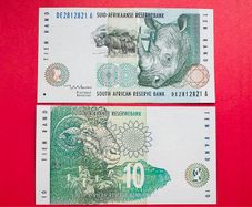 South Africa  10 Rand  1999  Pick  123b  ( Uncirculated )