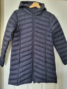 M&S navy girls hooded jacket