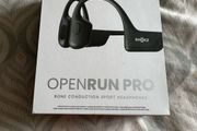 Shokz OpenRun Pro Bone Conduction Headphones Black and Boxed