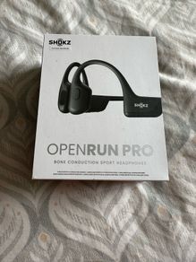 Shokz OpenRun Pro Bone Conduction Headphones Black and Boxed