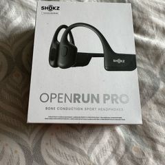 Shokz OpenRun Pro Bone Conduction Headphones Black and Boxed