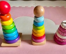 Rainbow stacking toys