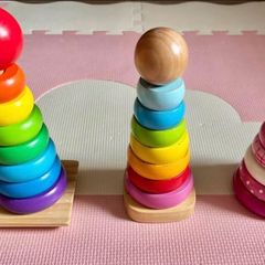 Rainbow stacking toys