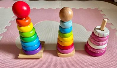 Rainbow stacking toys