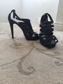 Black strapless Aldo shoes