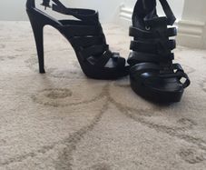 Black strapless Aldo shoes