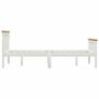 Bed Frame White Solid Pinewood 150 x 200 cm Image 3
