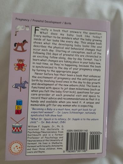 Baby development 'Becoming a Baby' by William F Supple