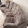 DFS 4 Seater Manual Reclining Sofa + Matching Storage Footstool Image 2