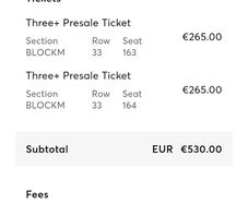 Westlife Tickets for 23rd Sept 2026