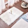MULTIPLE SIZES/COLOURS AVAILABLE Sheepskin Rug Rectangular Fleece Fluffy Area Rugs Anti-Skid Yoga Carpet for Living Room Bedroom Sofa Floor Rugs (GREY, 23.6 x 35.4 inch) MULTIPLE SIZES/COLOURS AVAILABLE Image 3