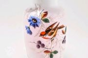 Antique handmade opaline glass vase