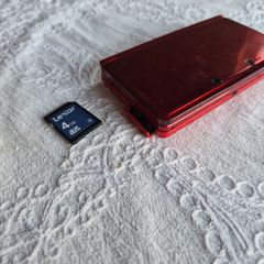 nintendo 3ds, metallic Red, modded with homebrew, Charger and stylus pen included.