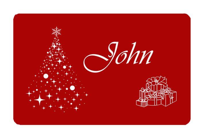 Christmas Table Place Names