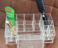 Clear Acrylic Makeup Organiser with Drawer | Multi Compartment | Vanity Storage Description: