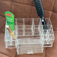 Clear Acrylic Makeup Organiser with Drawer | Multi Compartment | Vanity Storage Description: