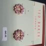 NEW Ted Baker Gold color Star inside flower with sparkling stones earrings RRP 45 euro NEW & BOXED Image 3