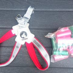 Dog harness and poo bags