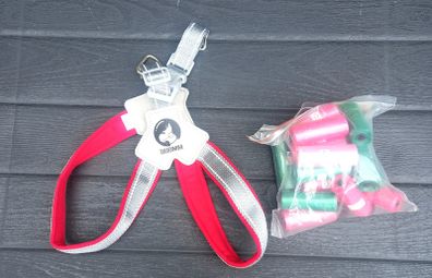 Dog harness and poo bags