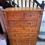 Solid Pine 6 tier chest of drawers Image 2