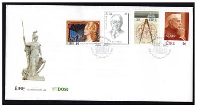 1989 Ireland (2 covers) Anniversaries: Statesmen of Ireland (Sean T O'Kelly); 140th of the Royal Institute of Architects of Ireland; 200th of the Mail Coach Service; Birth Centenary of Margaret Burke Sheridan (Opera Singer) and Pandit  An Post First Day C