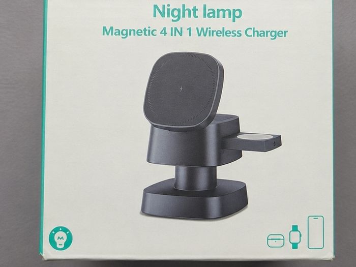 4 in 1 Charging Station Wireless Charger with Mushroom Lamp
