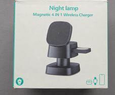 4 in 1 Charging Station Wireless Charger with Mushroom Lamp
