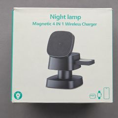 4 in 1 Charging Station Wireless Charger with Mushroom Lamp