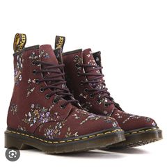 Women's Castel Floral Combat Boot dr Martens brand