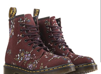 Women's Castel Floral Combat Boot dr Martens brand