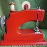 Antique Toy Sewing Machine Red Vulcan 1950s Display JAPAN JP Image 9