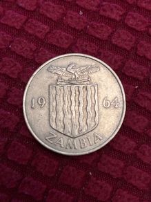 1964 Zambia Two Shilling Coin