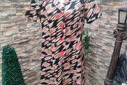 Vintage 70s Retro Shirt dress with dagger collar UK 12 Postage Included