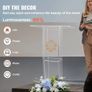 Acrylic Podium, 119 cm Tall, Clear Acrylic Podium Stand with Wide Reading Surface & Storage Shelf, Floor-standing Clear Pulpits Acrylic for Church Image 6