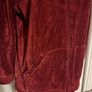Esmara red wine velvet zipped hoodie with sequins size UK18 EU46 Postage included Image 3