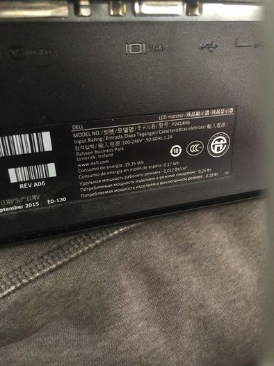 dell monitor 24" p2414hb