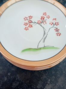 4 Klimak vintage saucers