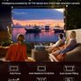 Smart 4K Projector,1200ANSI FHD 1080P Portable Projector,HDR10 Short Throw Auto Focus/Keystone WiFi6 Bluetooth 50% Zoom Home Cinema Projectors for Bedroom,Outdoor,Gifts Image 4