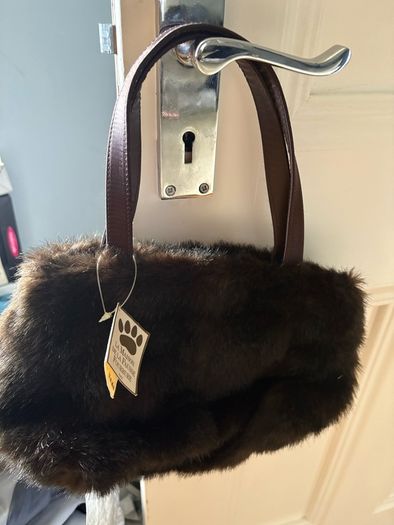 faux fur handbag