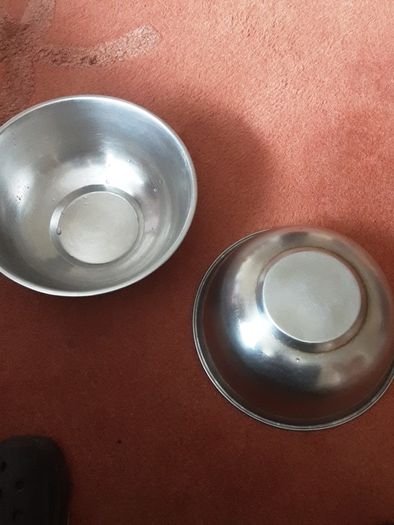 Aluminium pots 2 stainless.