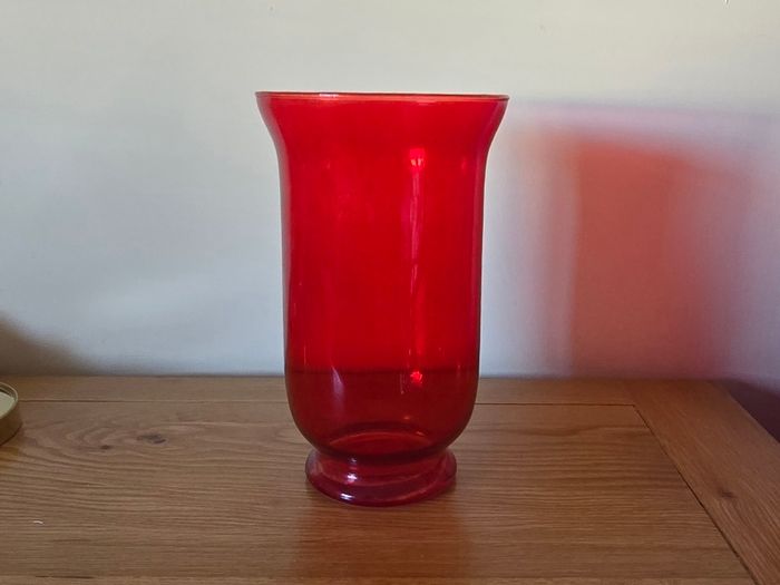 Red vase