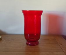 Red vase