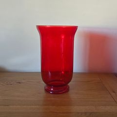 Red vase