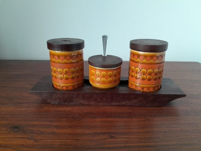 Mid Century Hornsea 'Saffron' Condiment Set