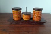 Mid Century Hornsea 'Saffron' Condiment Set