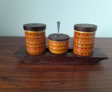 Mid Century Hornsea 'Saffron' Condiment Set