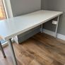 Modern White Office Desk Image 3