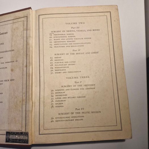 Vintage 1938 Modern Surgical Technic Thorek 3 Volume Medical Set