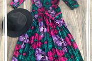 80s Vintage Maxi Dress