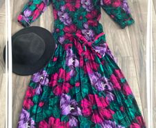 80s Vintage Maxi Dress